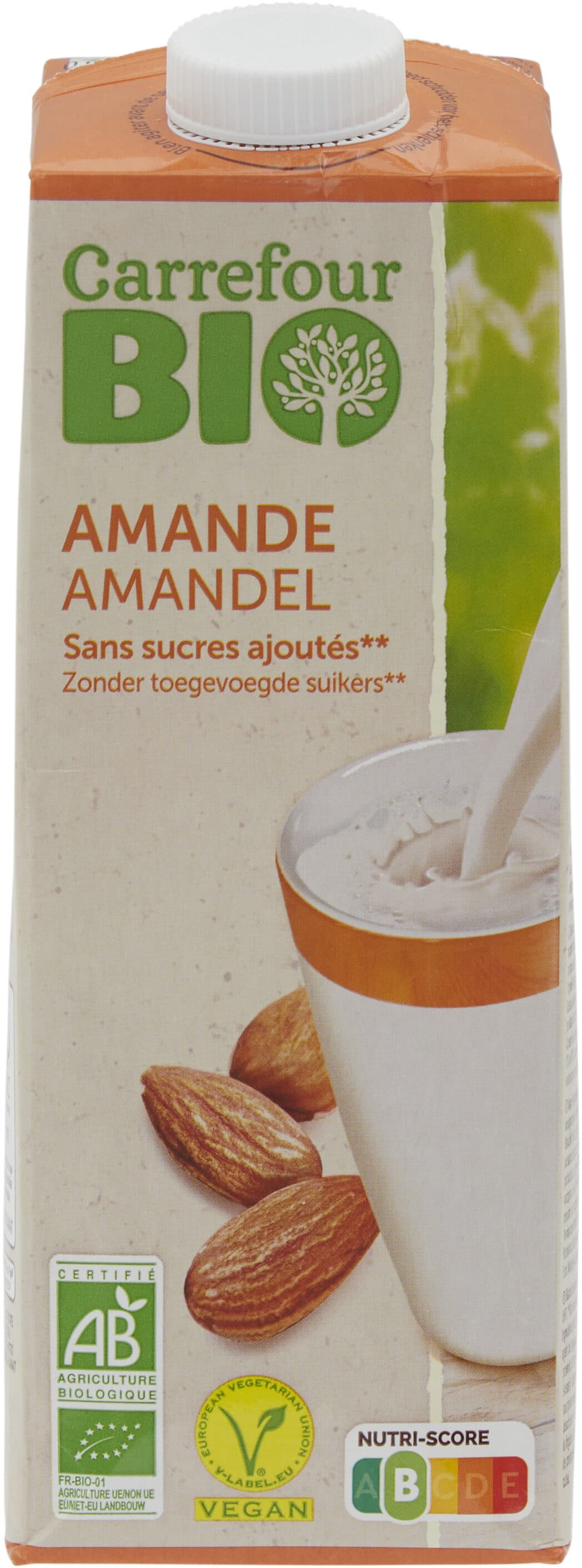 Carrefour BIO Amande Sans sucres packshot