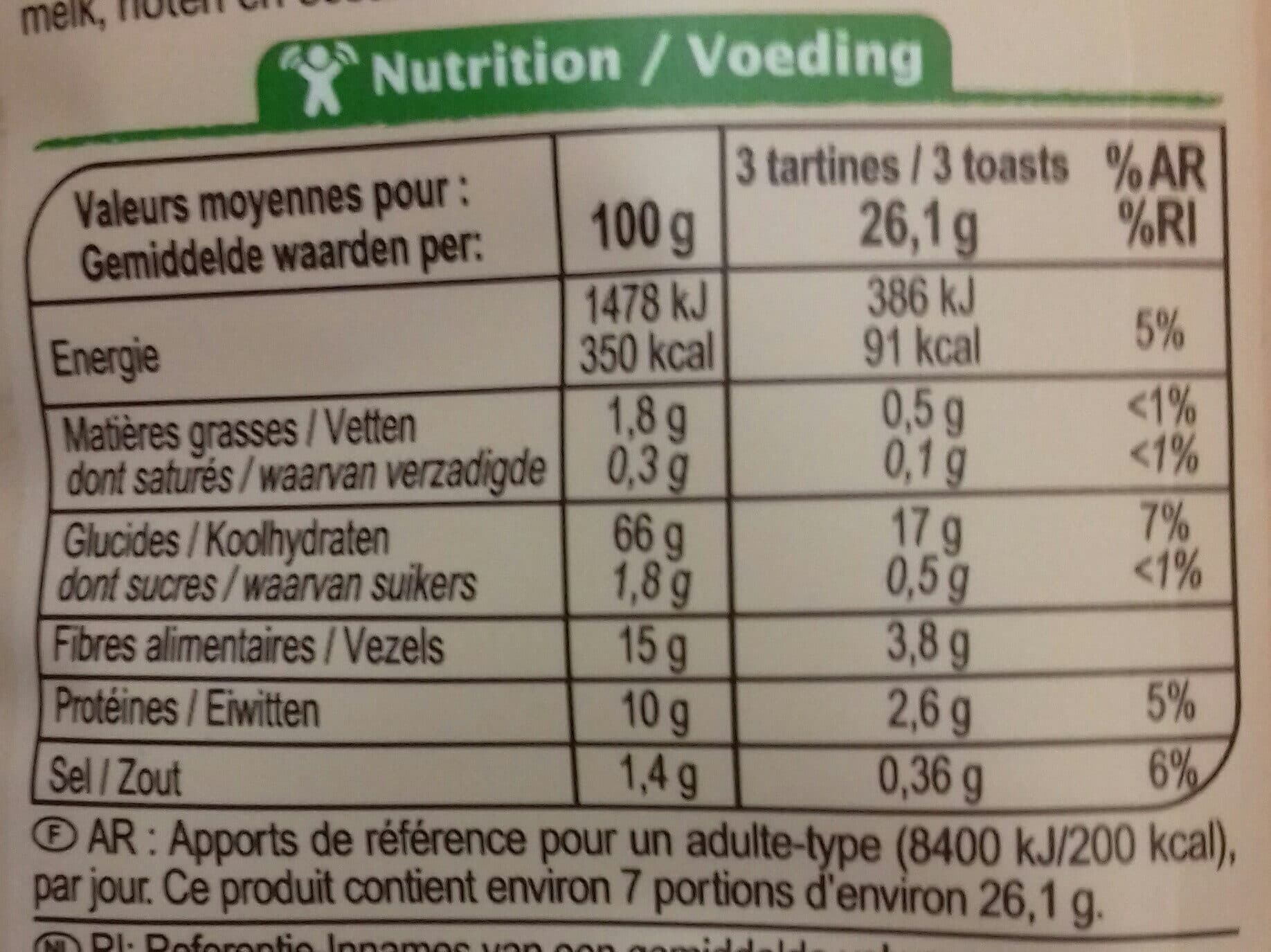 Carrefour BIO Tartines croustillantes au Seigle packshot