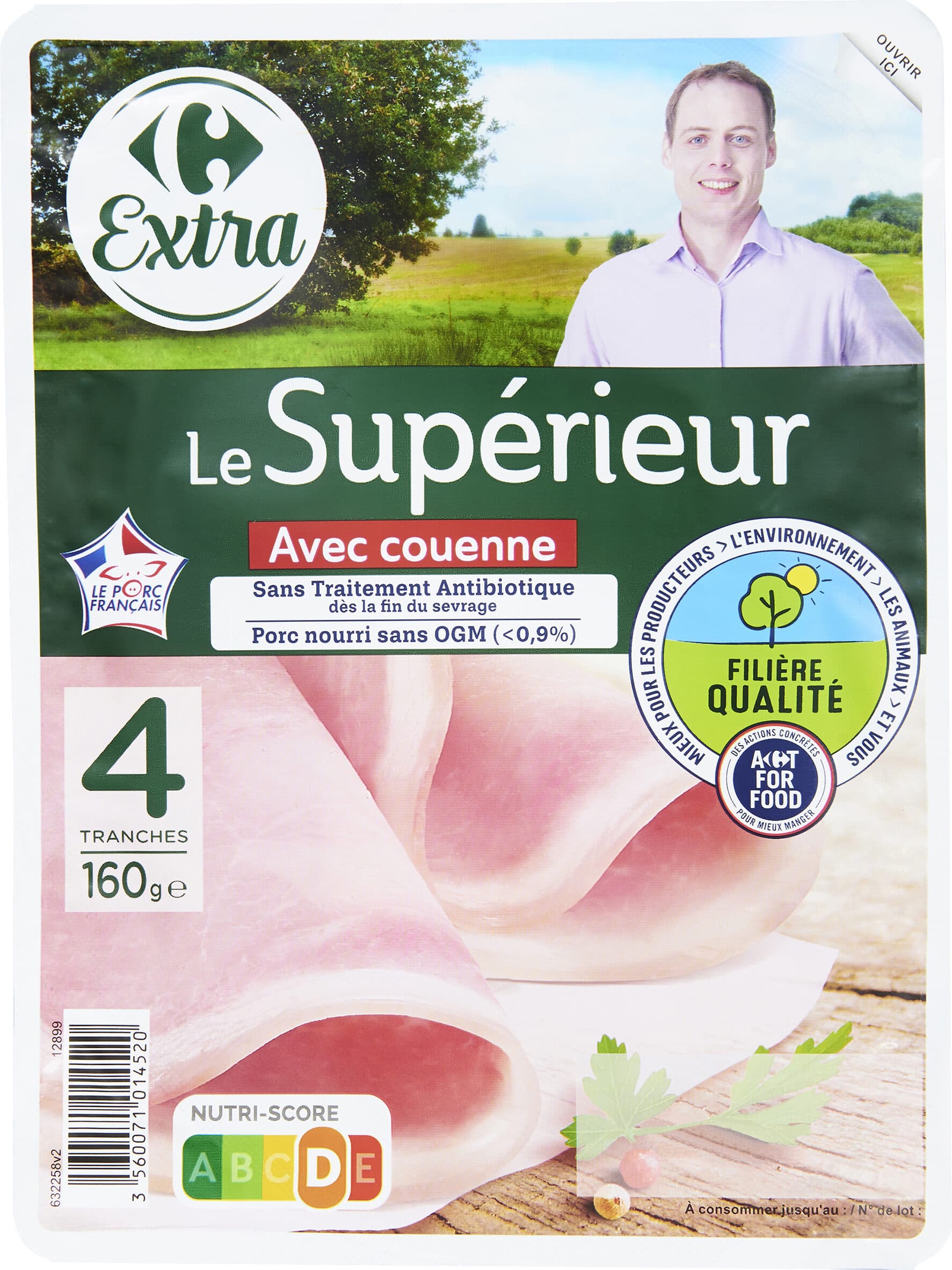 Carrefour Le Supérieur Avec couenne packshot