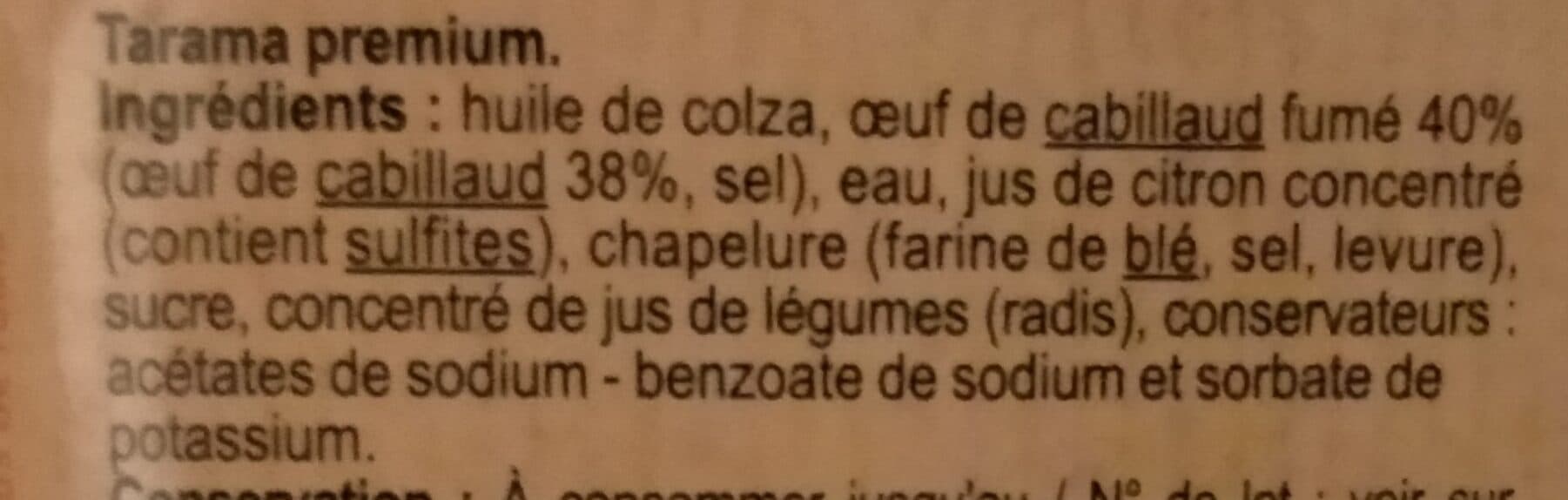 Carrefour Tarama extra aux oeufs de cabillaud fumés packshot