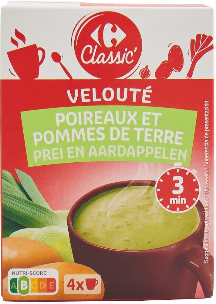 Carrefour Velouté Poireaux et pommes de terre packshot