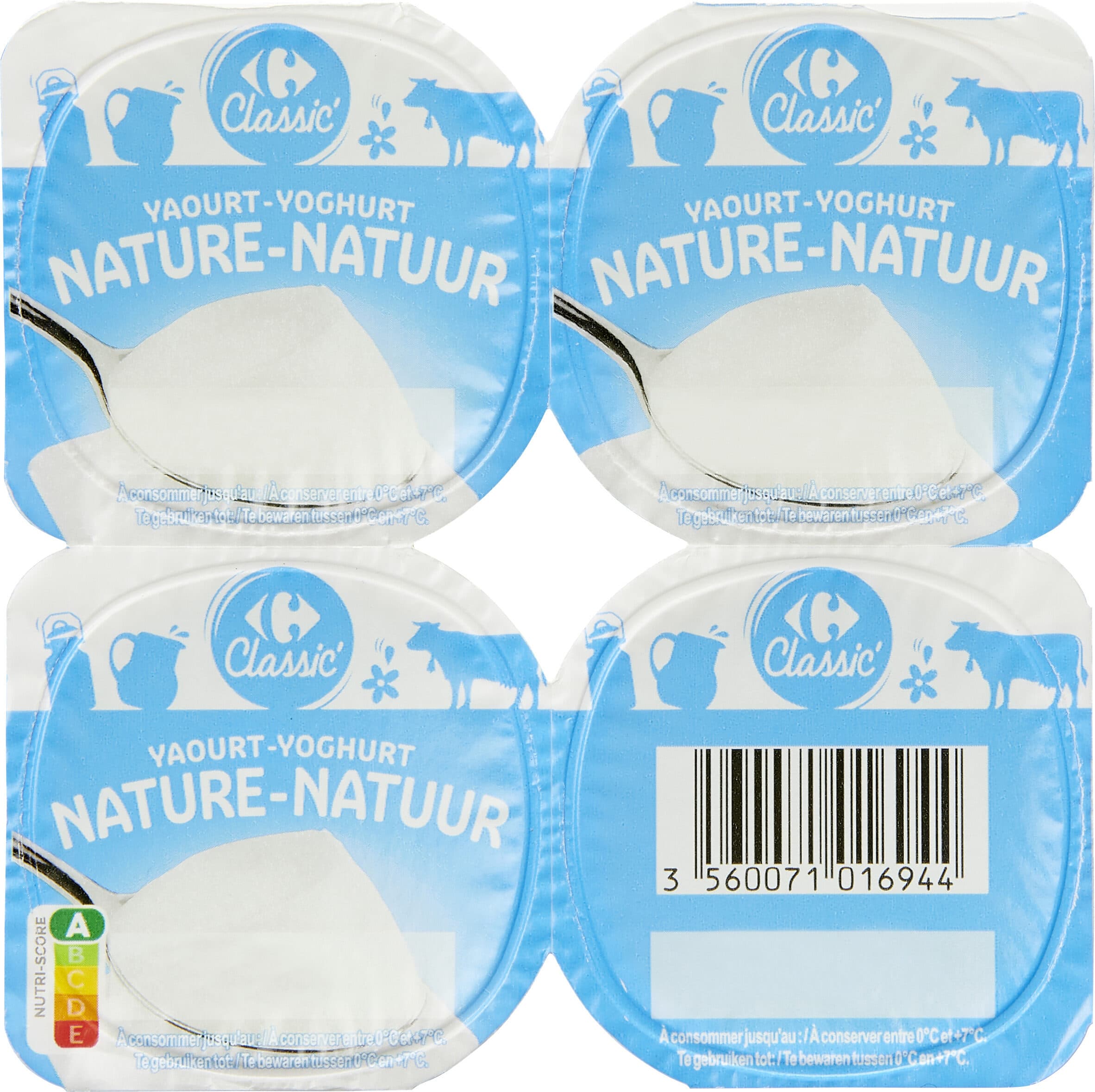 Carrefour Yaourt nature packshot