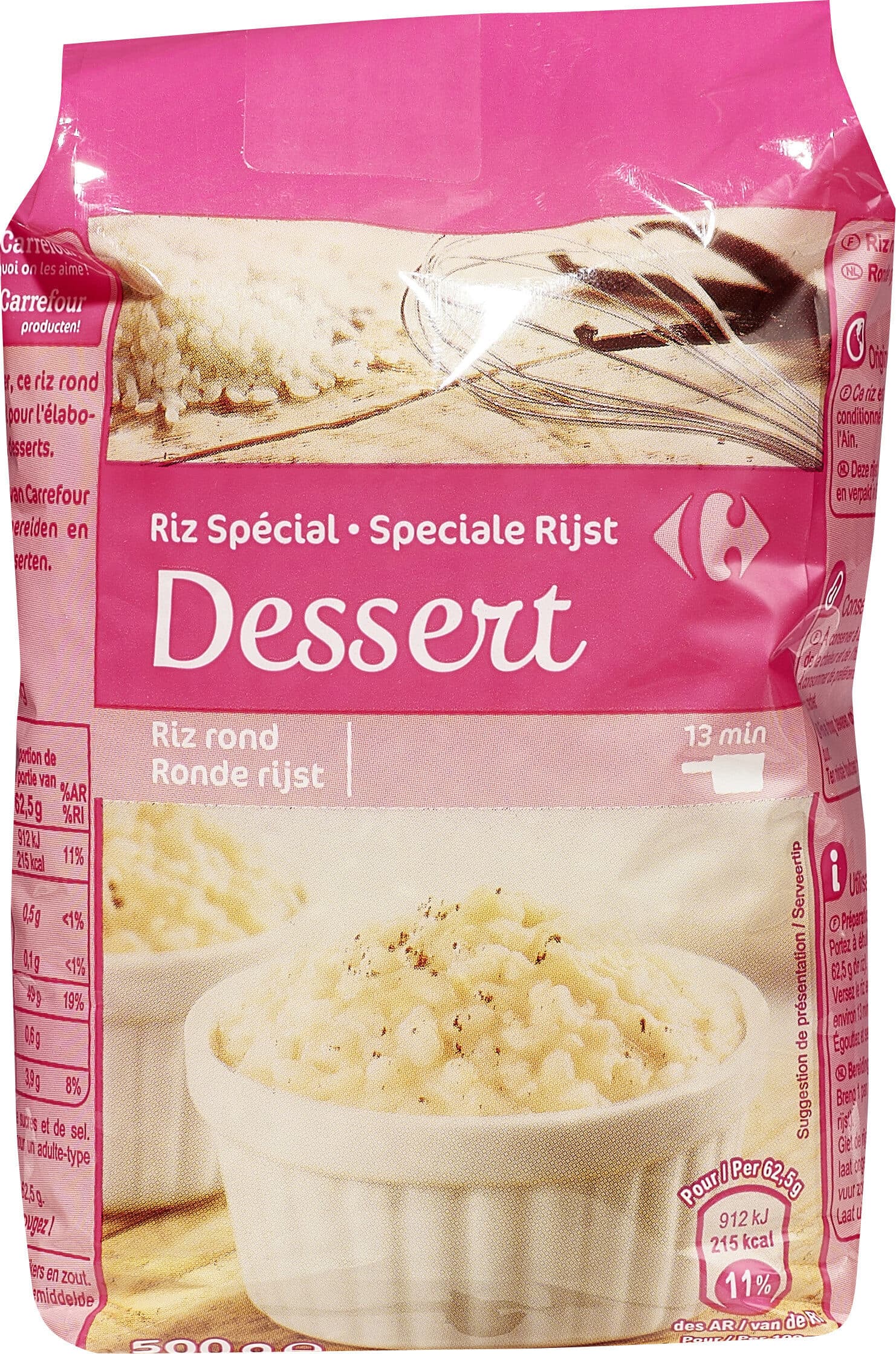Carrefour Riz spécial dessert packshot