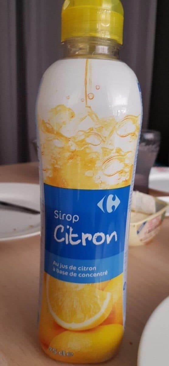 Carrefour Sirop de citron packshot