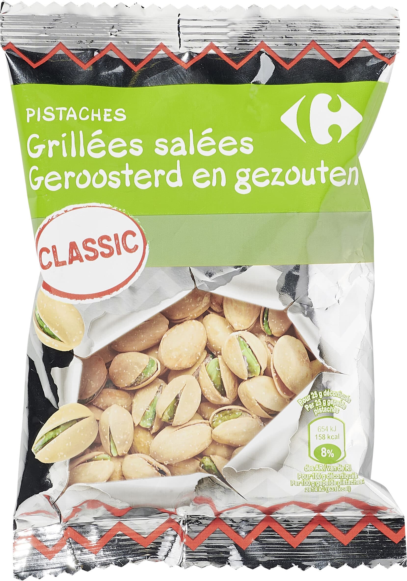 Carrefour PISTACHES Grillées salées packshot
