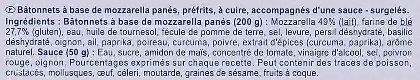 Carrefour Mozza sticks* packshot