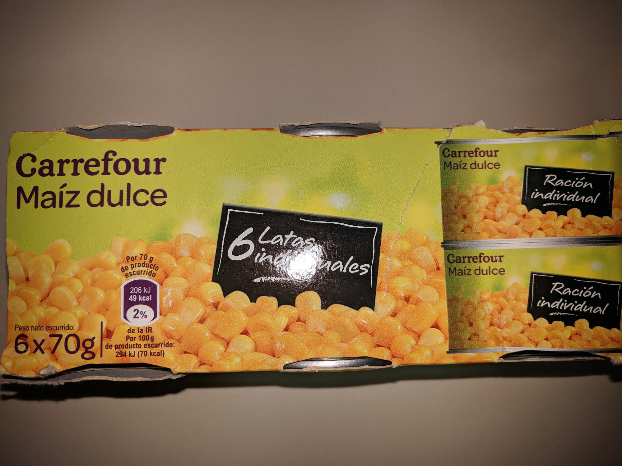 Carrefour Maíz dulce packshot