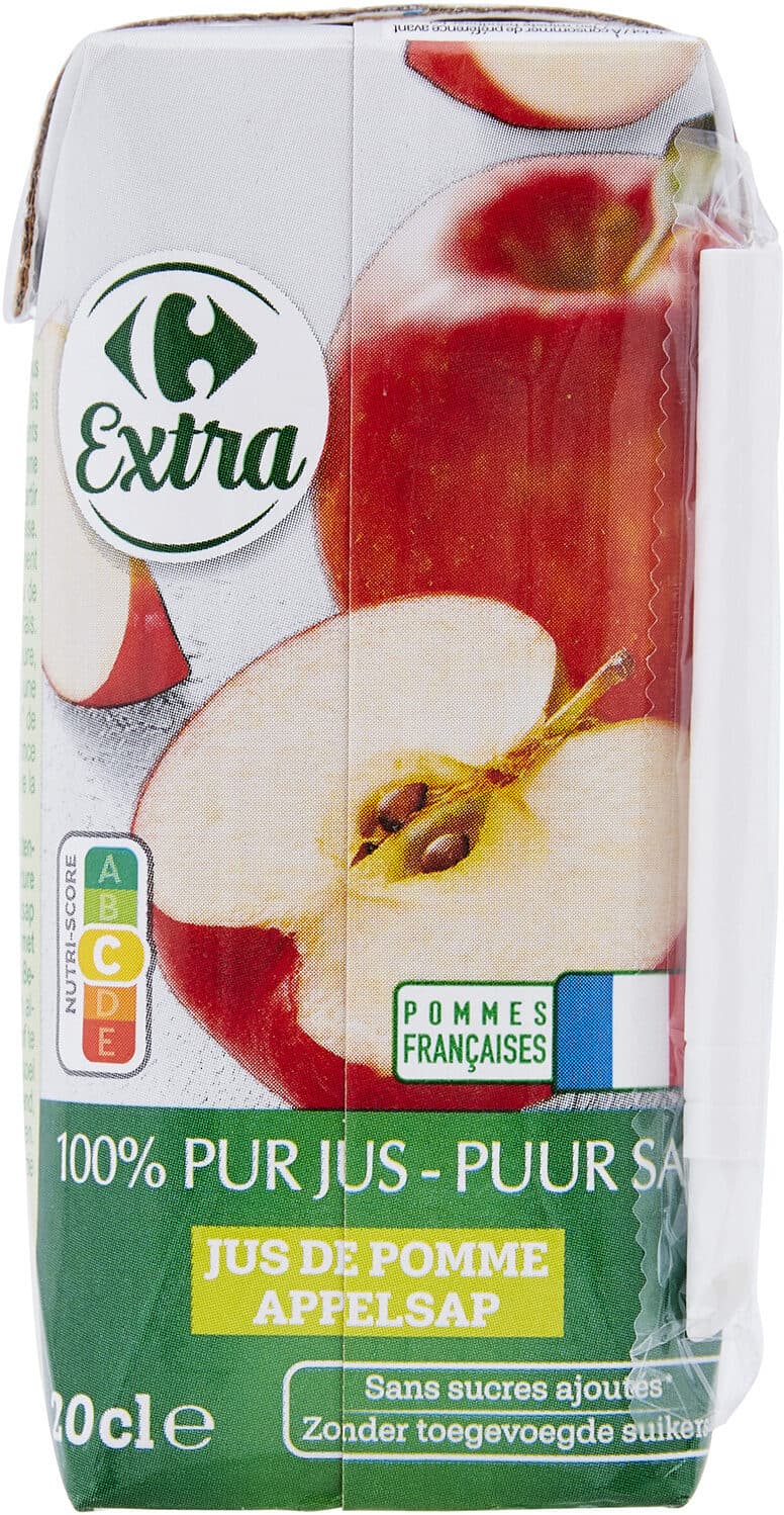 Carrefour 100% pur jus pomme packshot