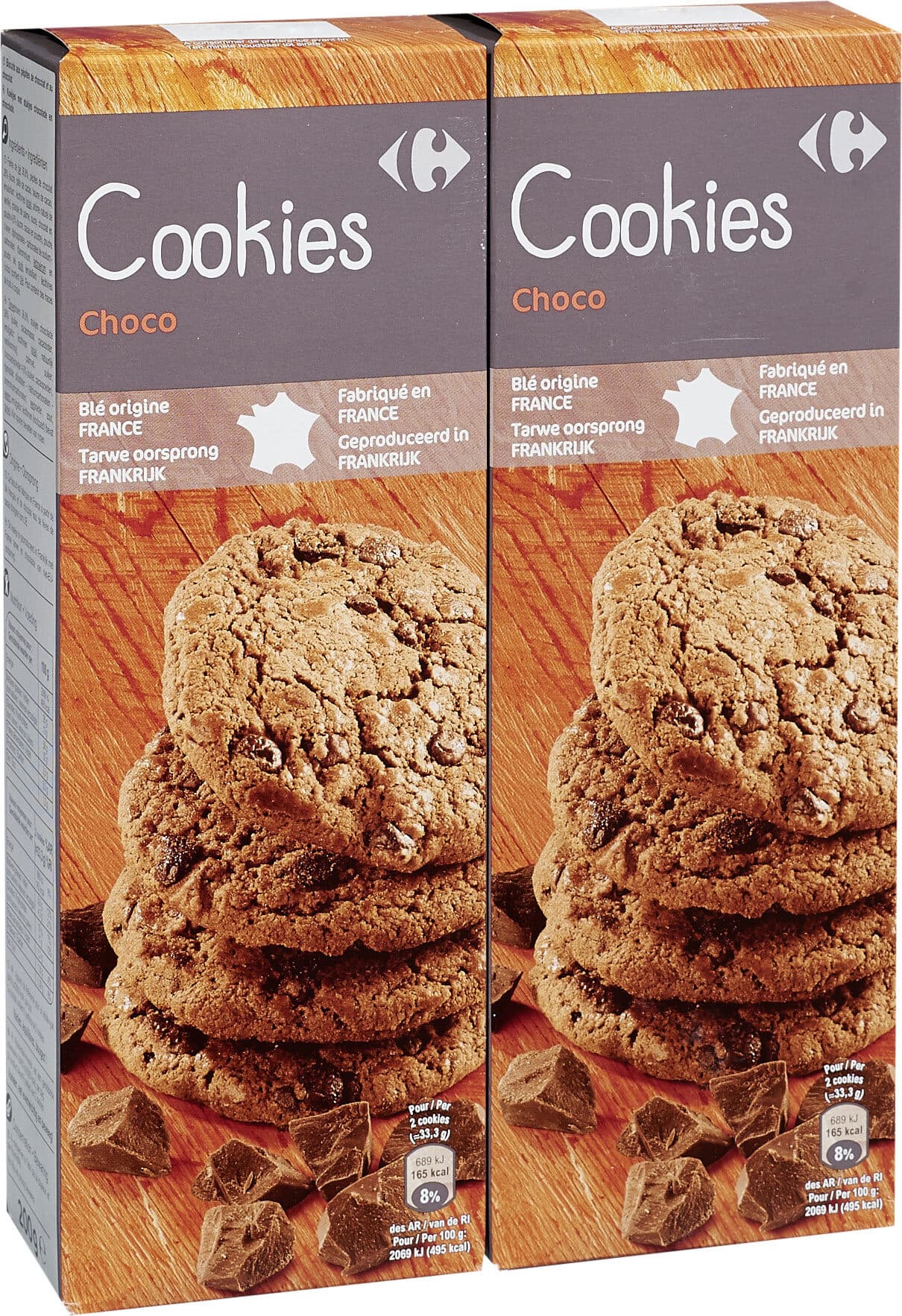 Carrefour Carrefour Cookies Choco *2 packshot