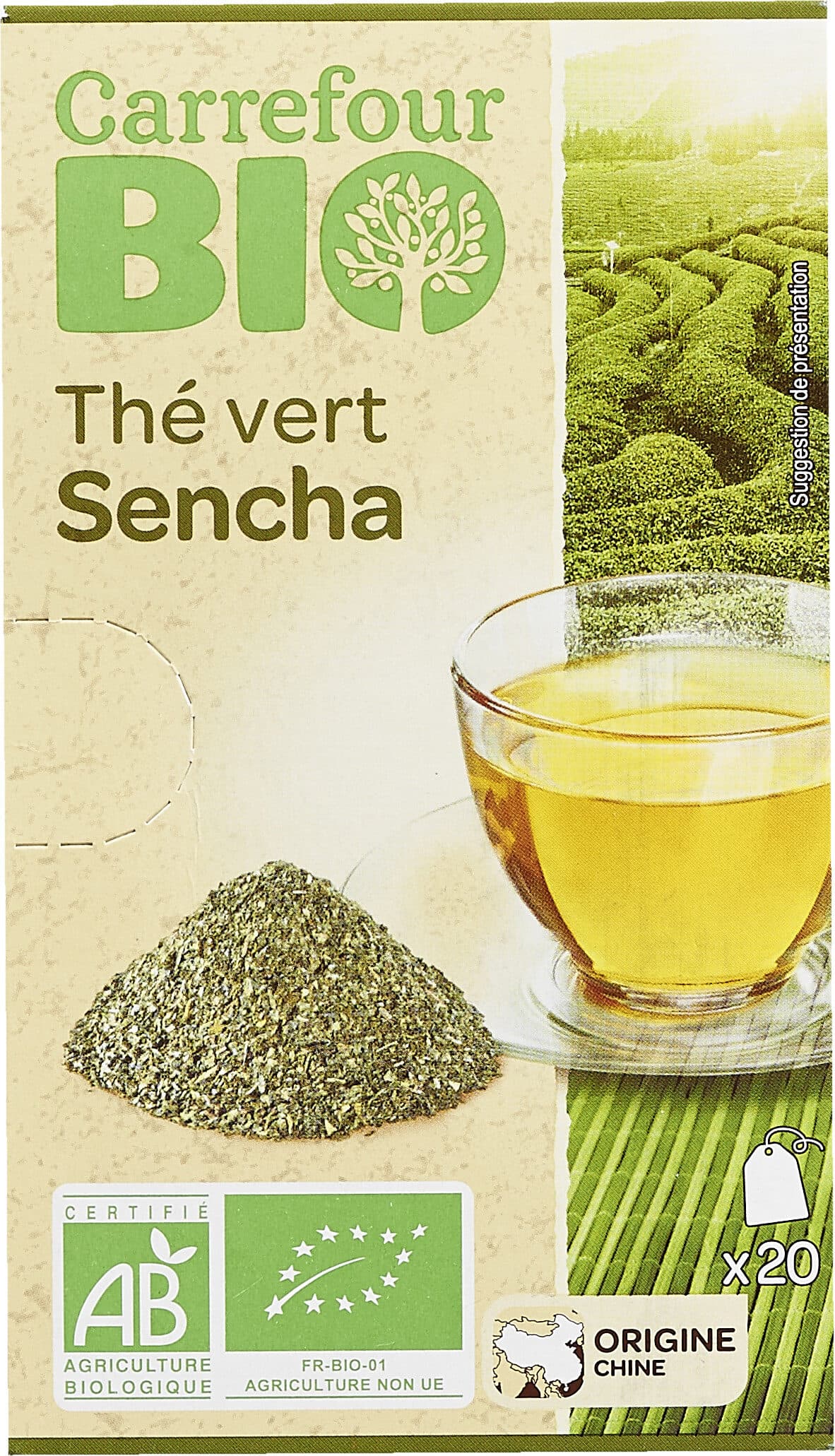Carrefour BIO Thé vert packshot