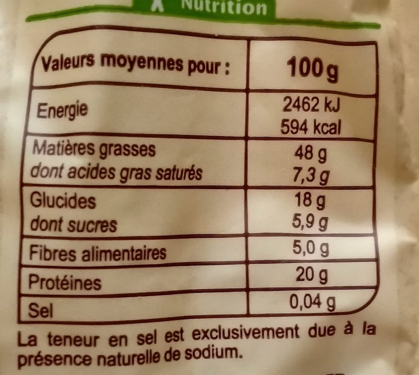 Carrefour BIO Noix de Cajou packshot