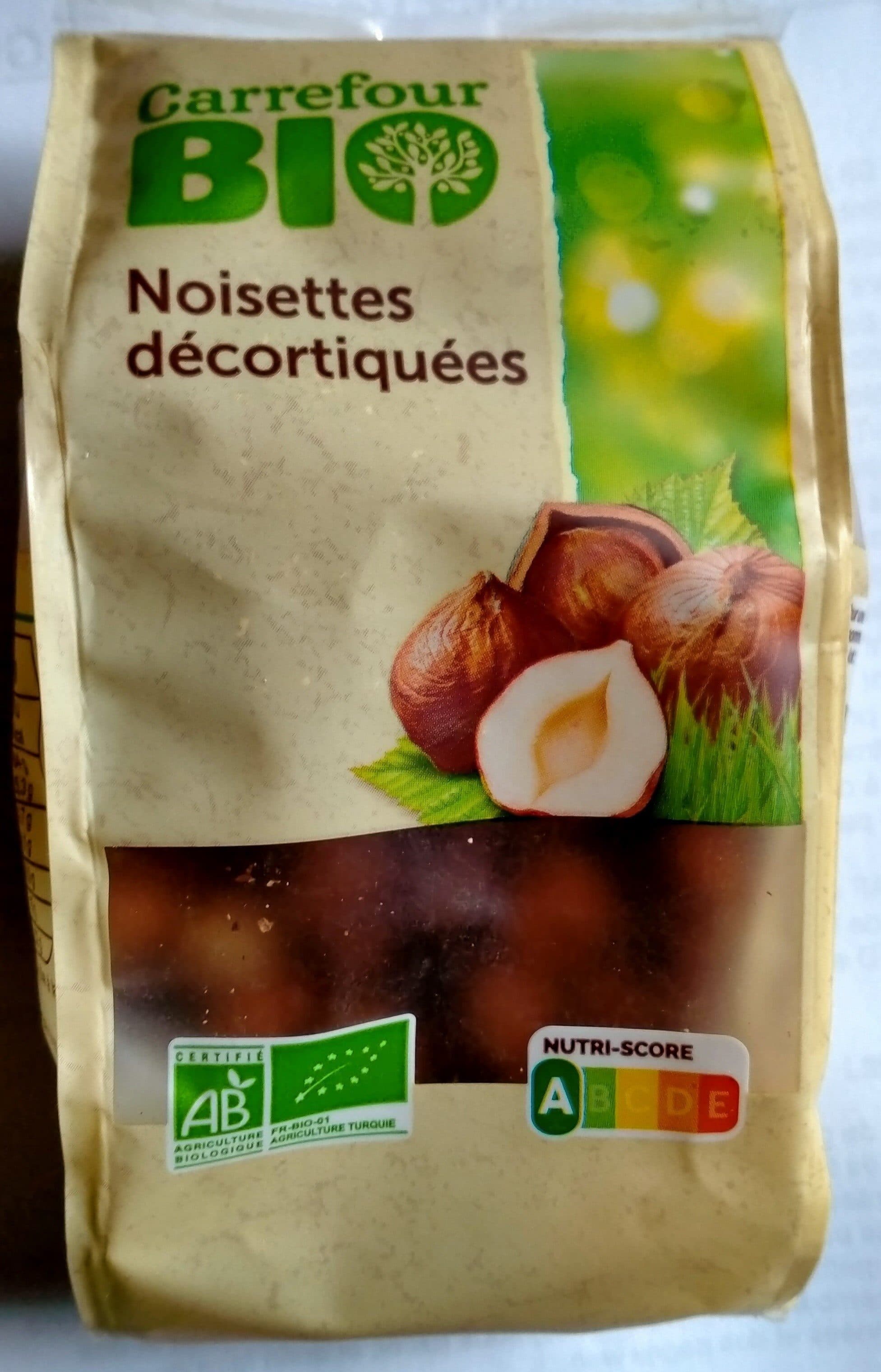 Carrefour BIO Noisettes décortiquées packshot