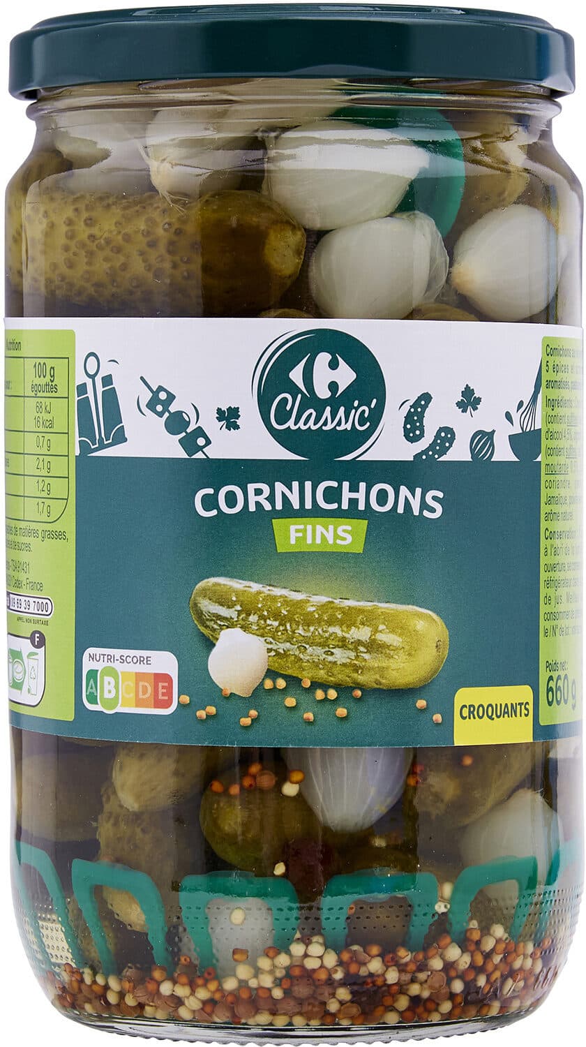 Carrefour Cornichons Fins packshot