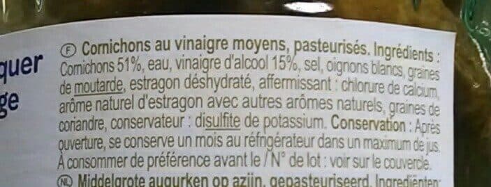 Carrefour Cornichons au vinaigre packshot