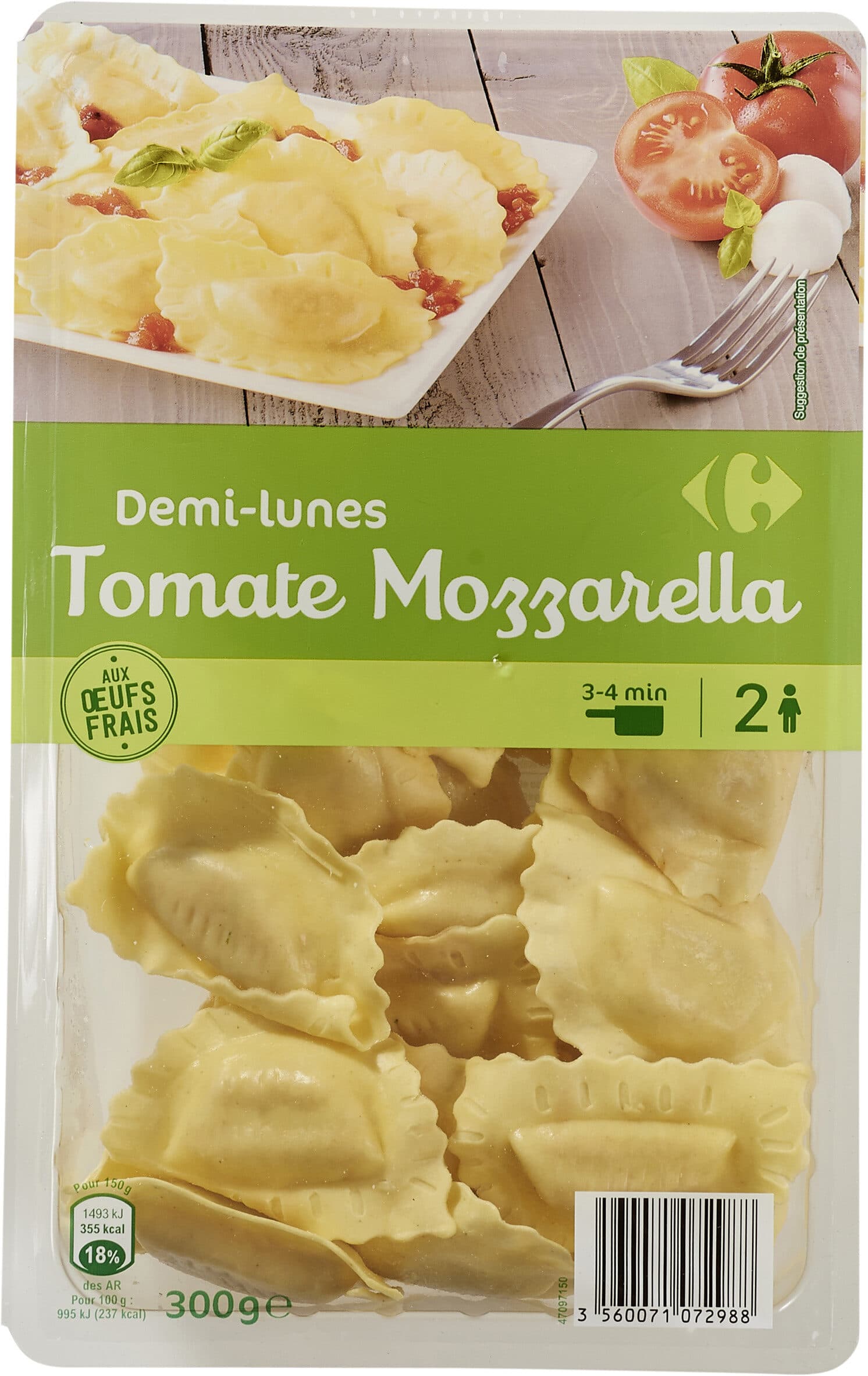Carrefour GIRASOLI Tomate & Mozzarella packshot