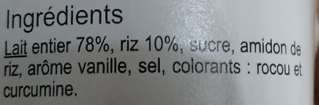 Carrefour Riz au lait packshot