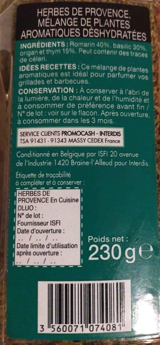 En Cuisine Herbes de Provence packshot