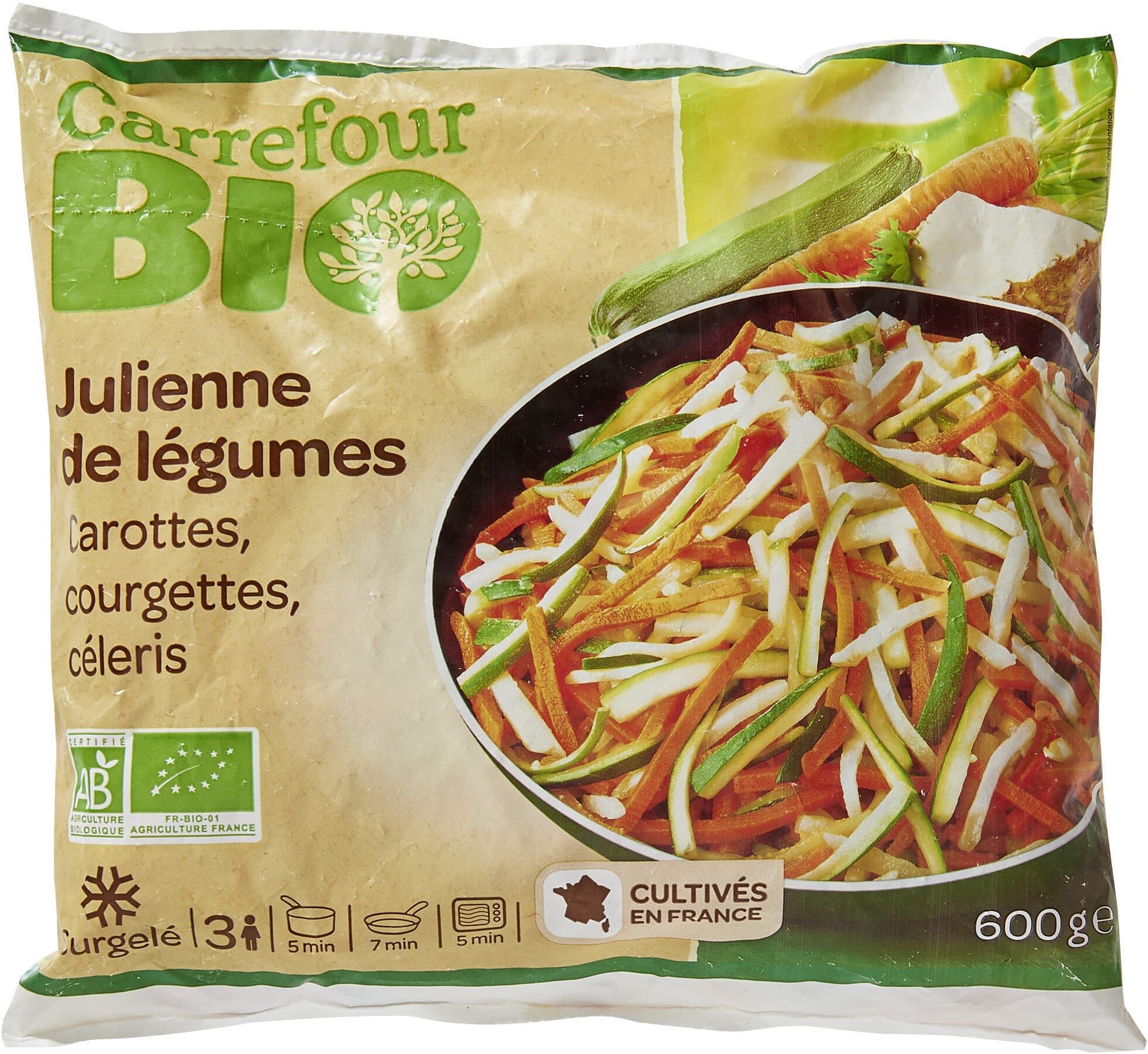 Carrefour BIO Julienne de Légumes packshot