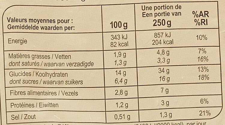 Carrefour Purée de Patates douces Crème fraîche packshot