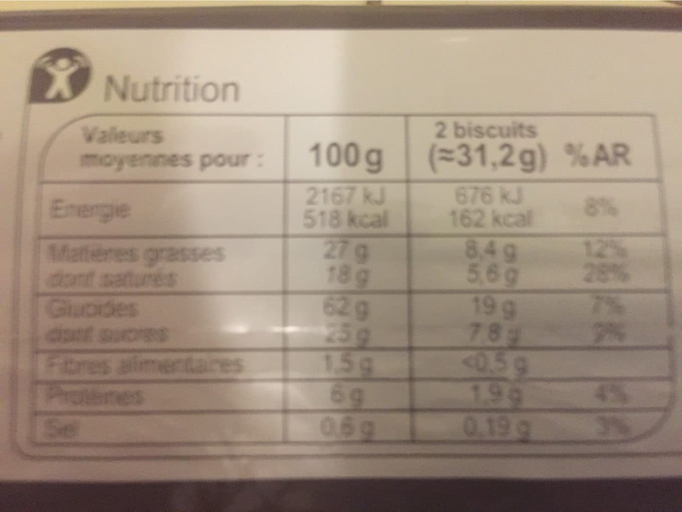 Carrefour Les Palets Breton Au beurre et aux oeufs frais packshot