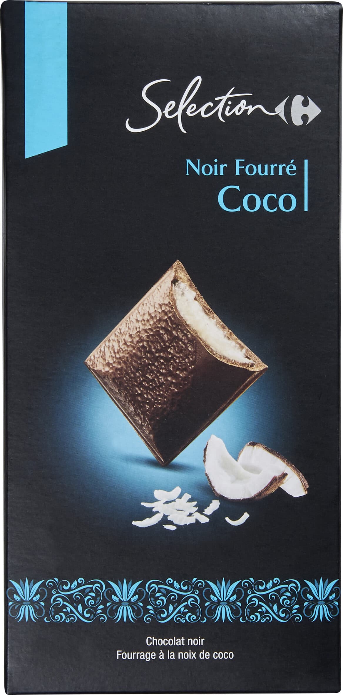 Carrefour CORAZÓN de Coco CHOCOLATE NEGRO packshot