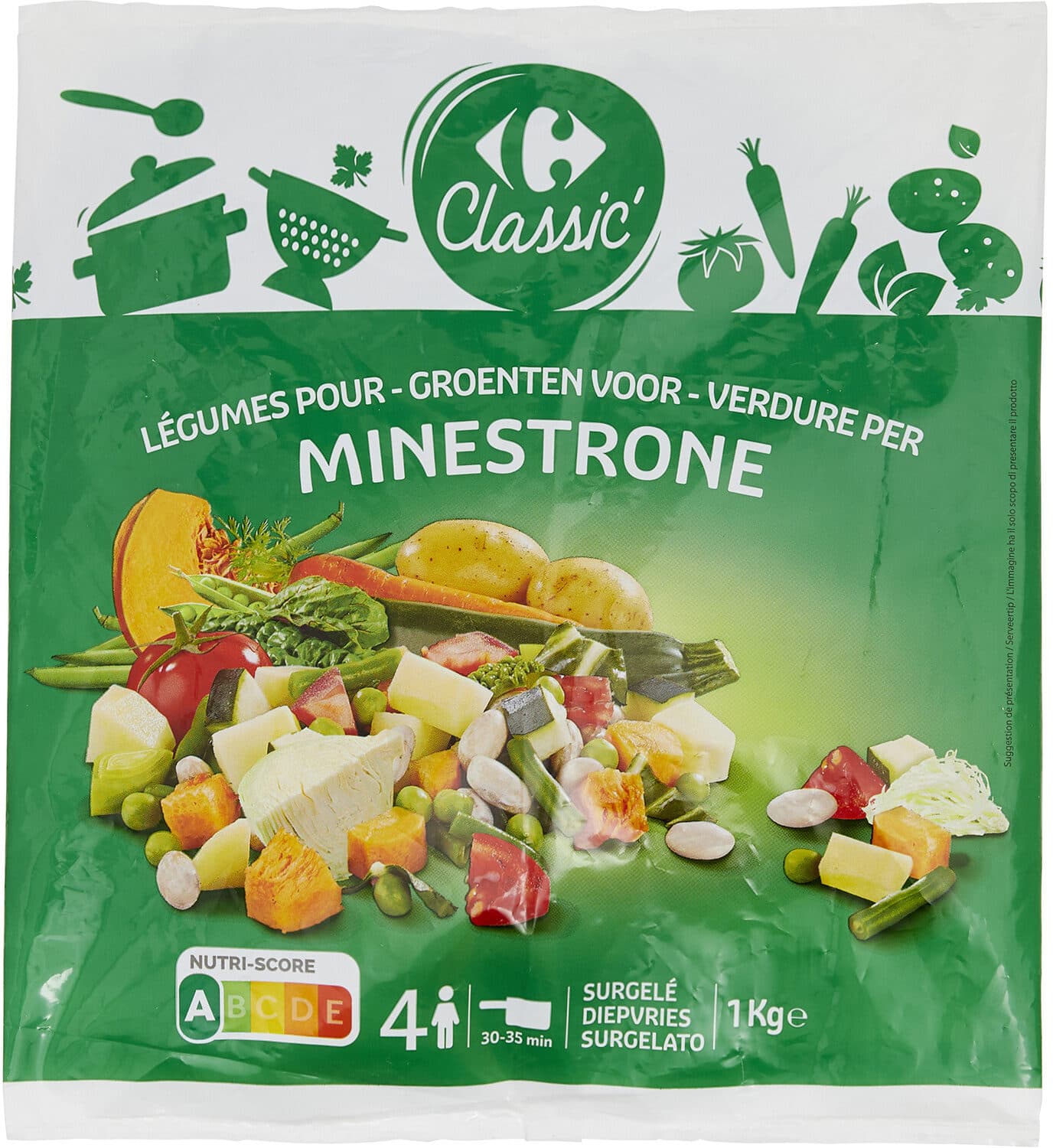 Carrefour classic légumes pour MINESTRONE packshot