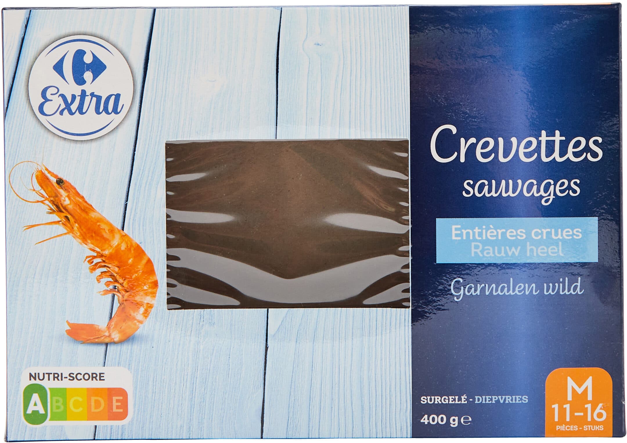 Carrefour Crevettes sauvages packshot