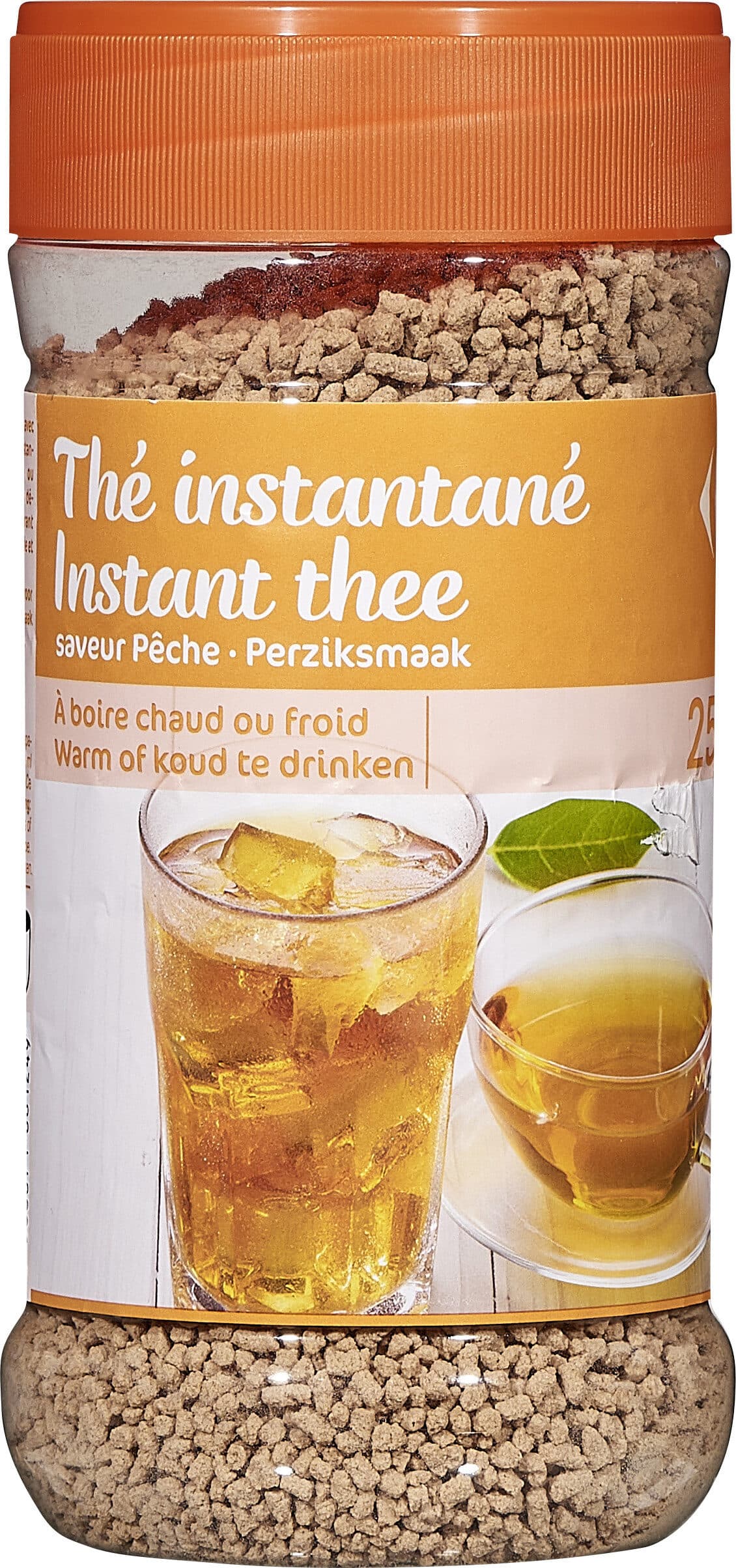 Carrefour Thé instantané saveur pêche packshot