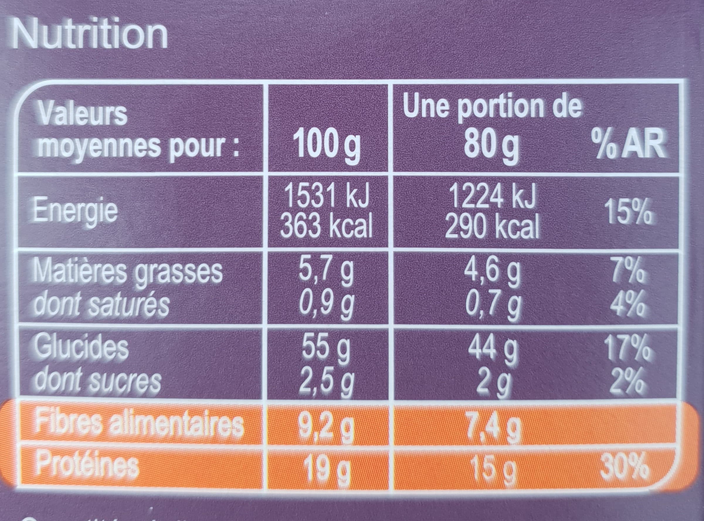 Carrefour MACARONI de POIS CHICHES 100% légumineuse packshot