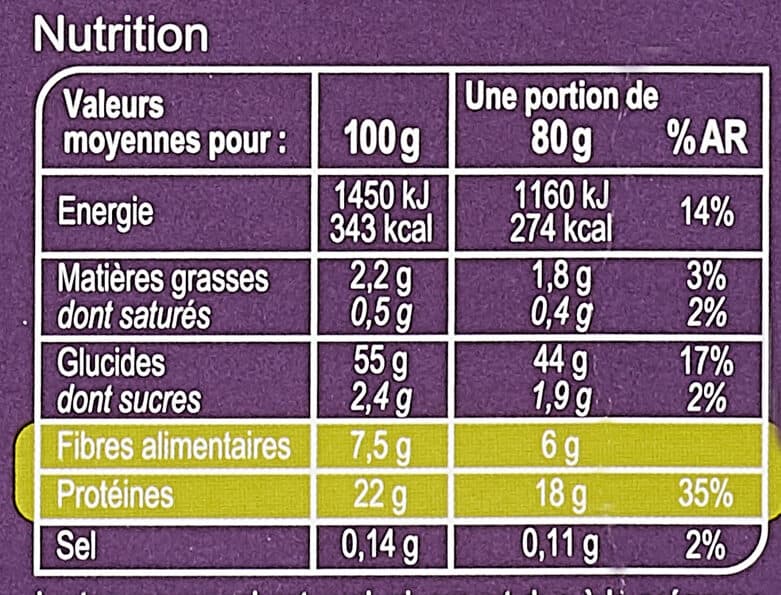 Carrefour Fusilli de pois cassés packshot