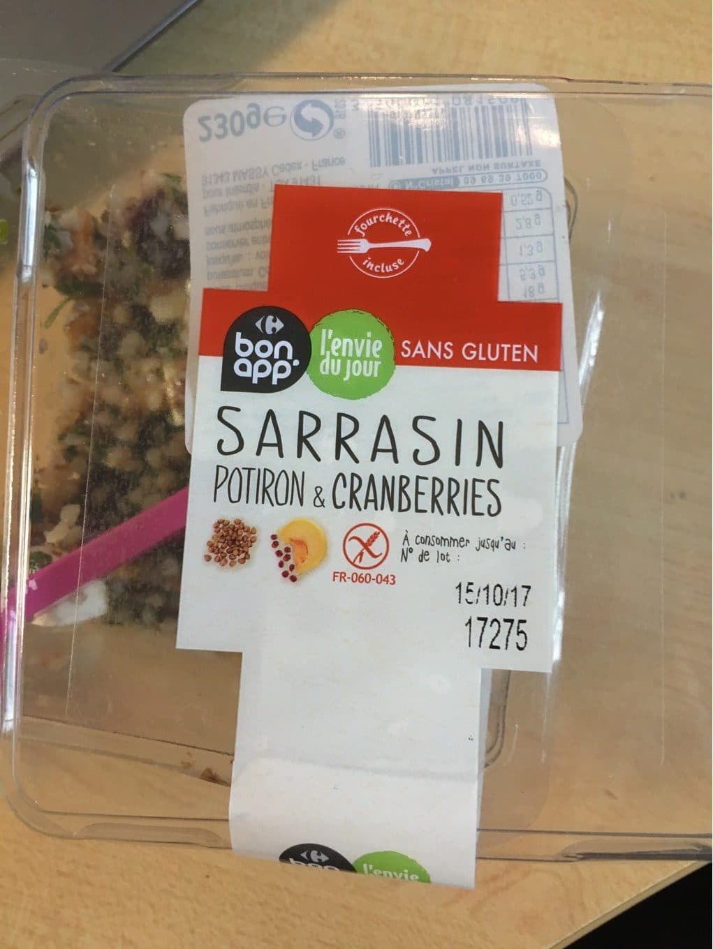 Bon App Sarrasin potiron & cranberries packshot