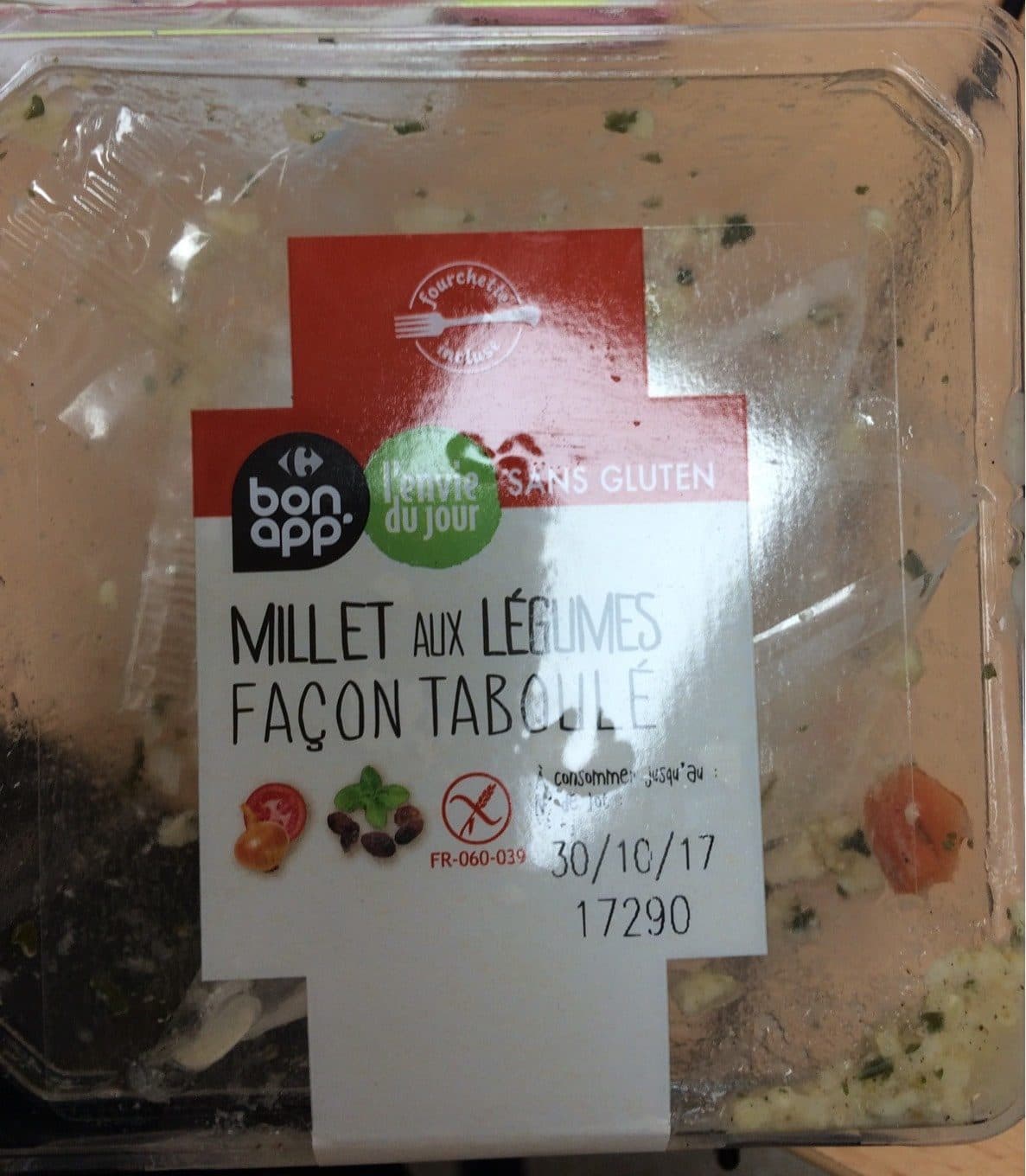 Bon App Salade de millet aux légumes sans gluten packshot