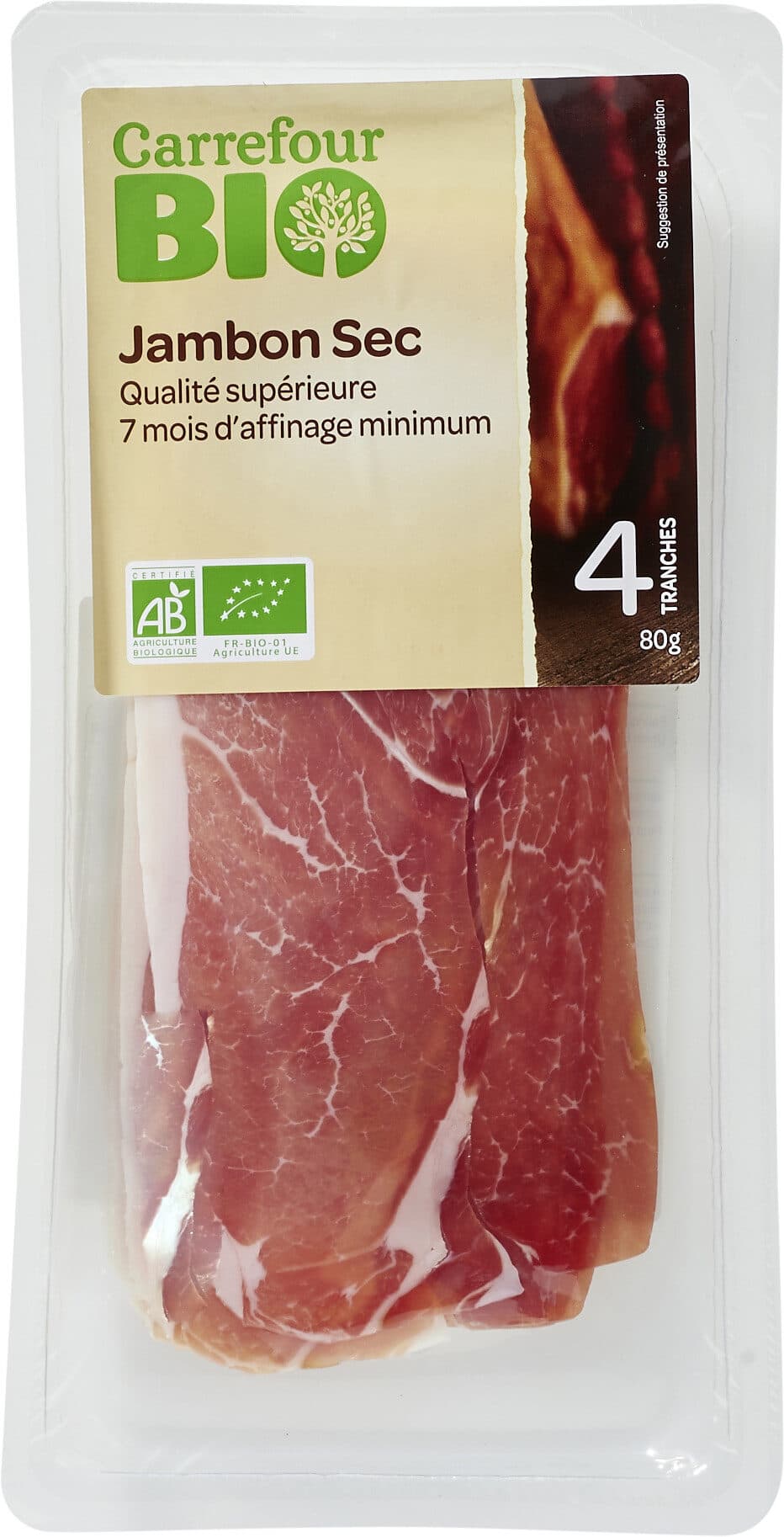 Carrefour BIO Jambon sec packshot