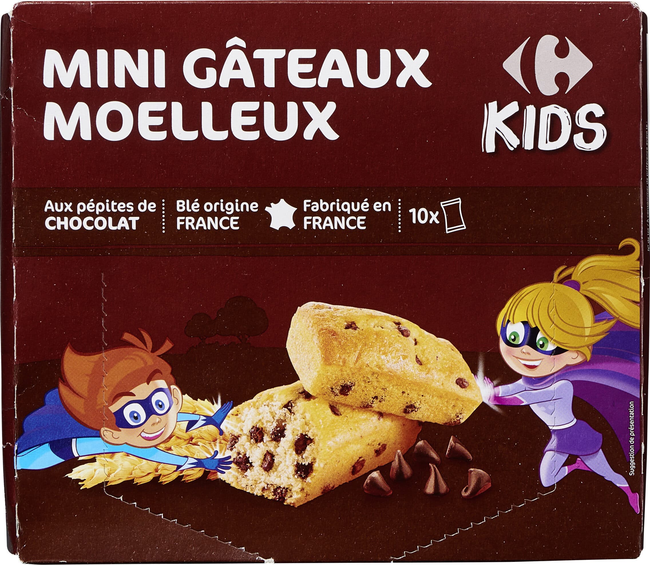 Carrefour MINI CAKE Aux pépites de chocolat packshot