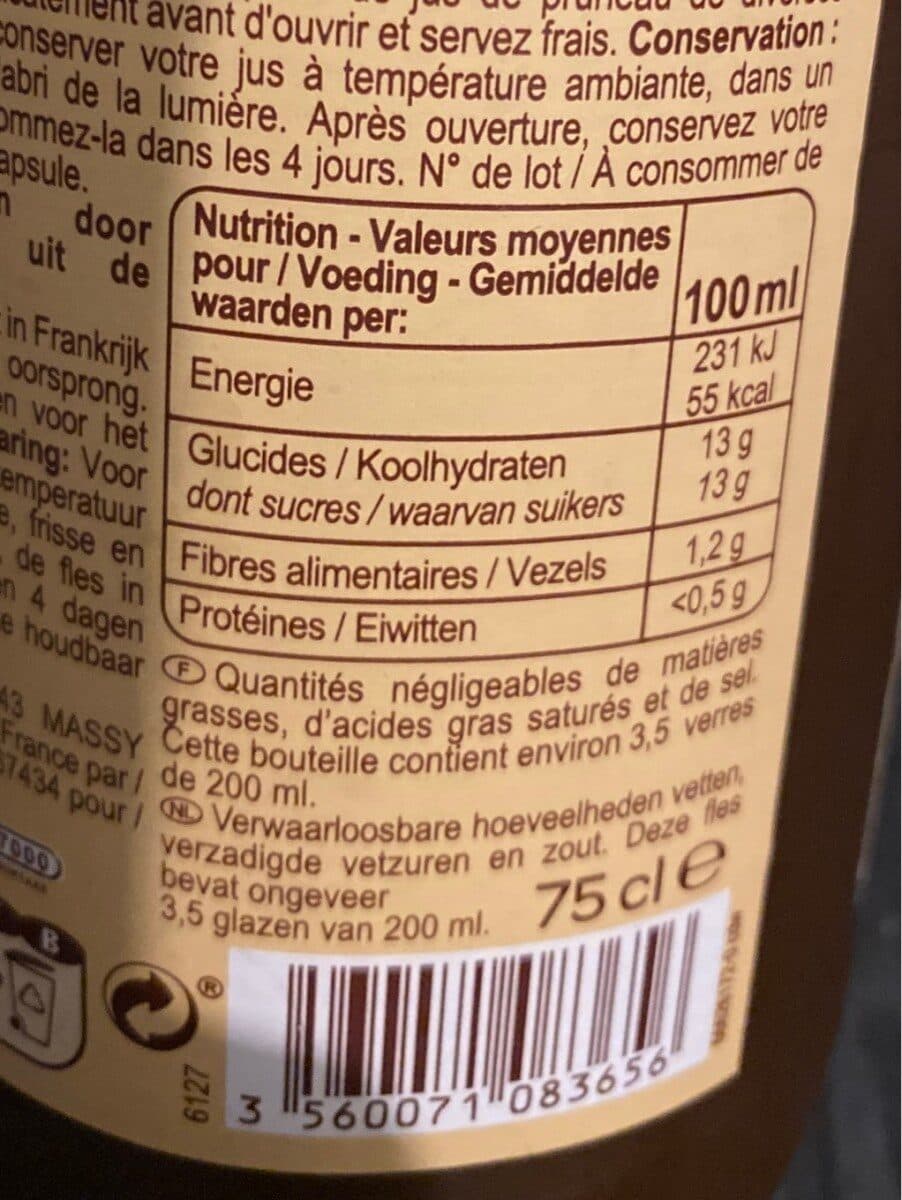 Carrefour BIO 100% Pur fruit pressé Jus de Pruneau BIO packshot