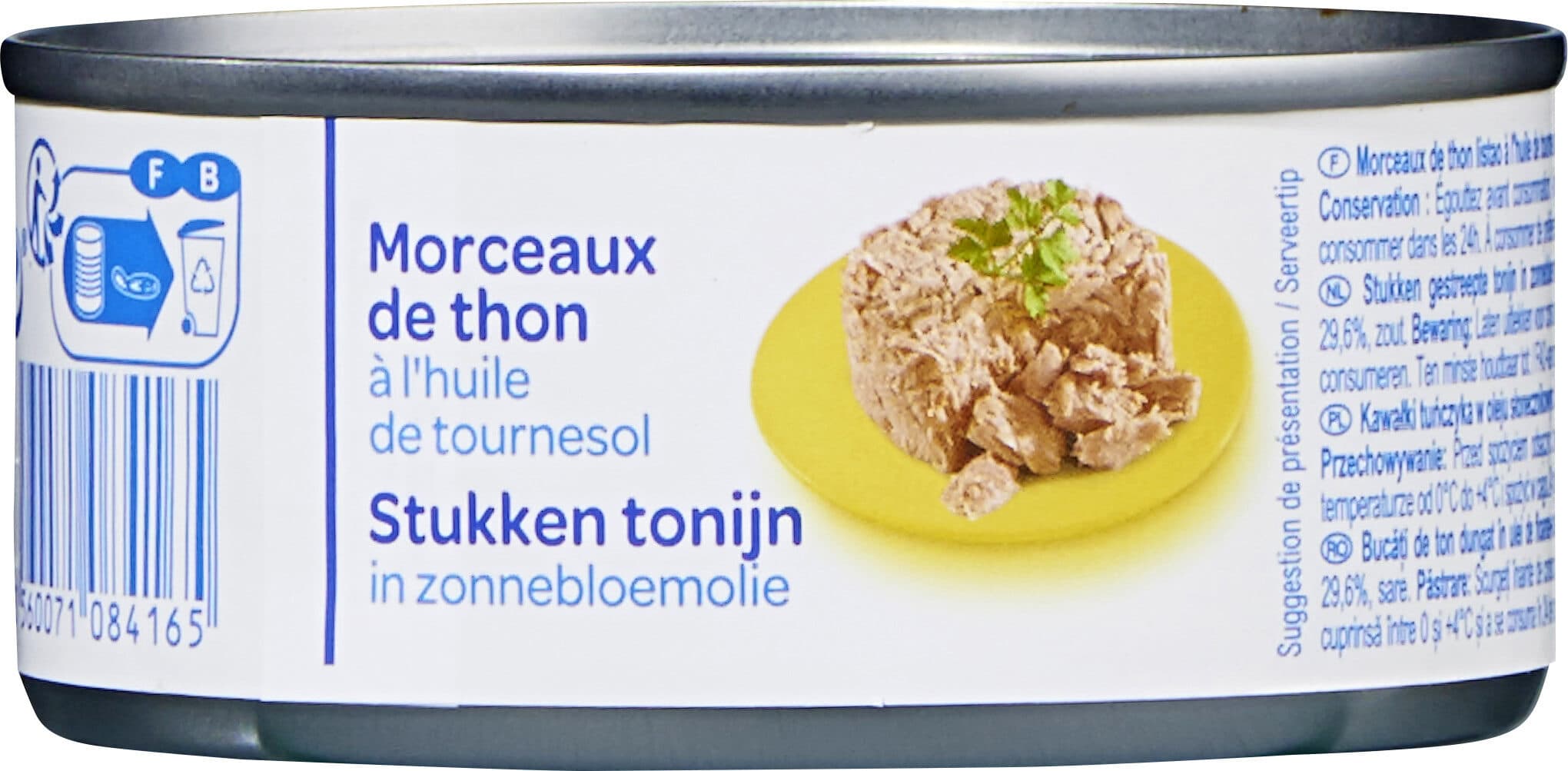 Carrefour Morceaux de thon à l'huile de tournesol packshot