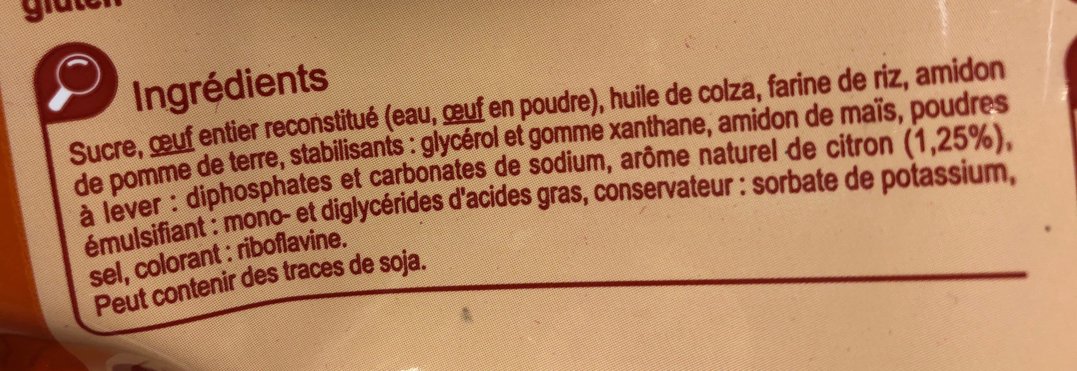 Carrefour Moelleux saveur citron packshot