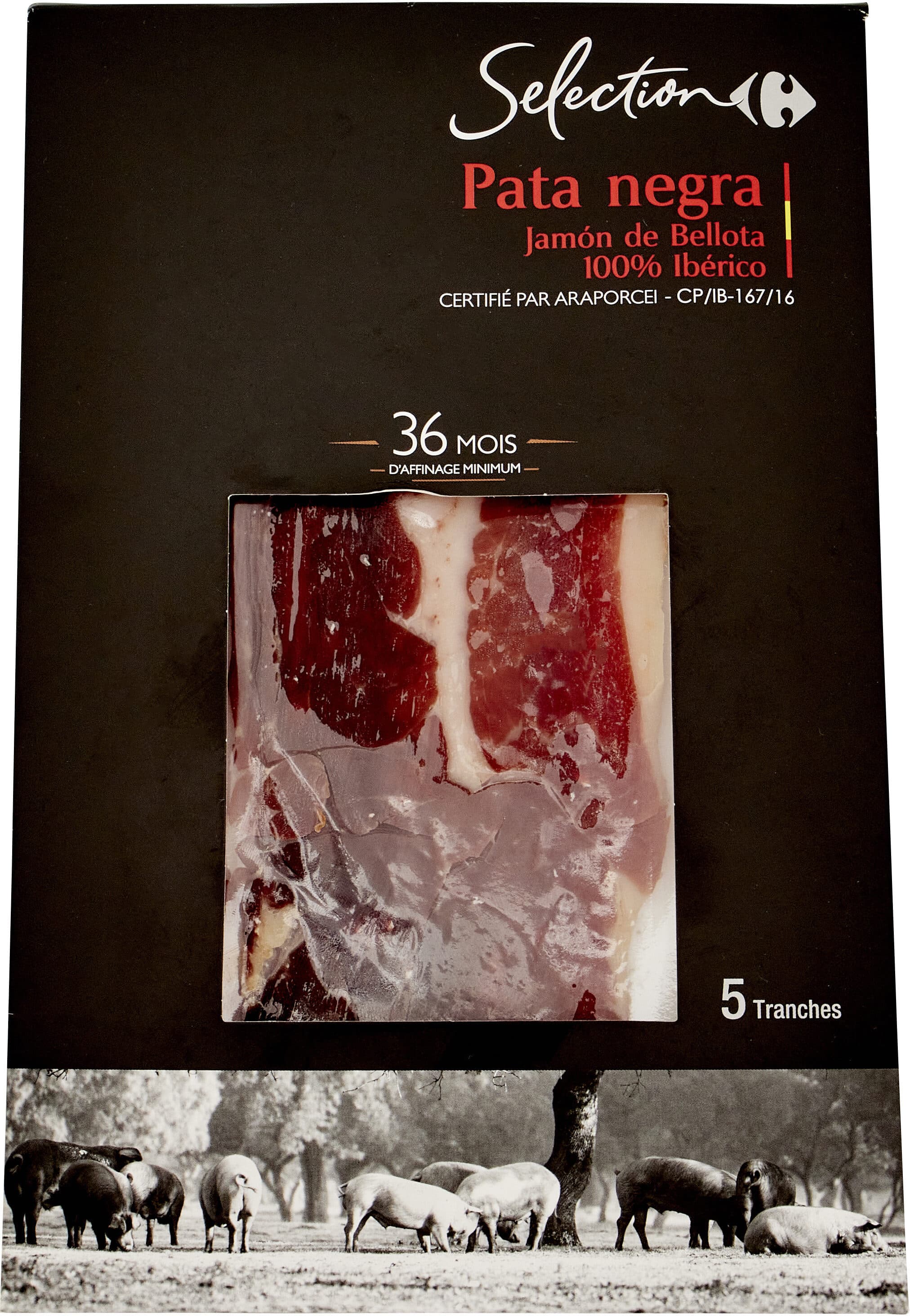 Carrefour Pata negra Jamón de Bellota 100% Ibérico packshot