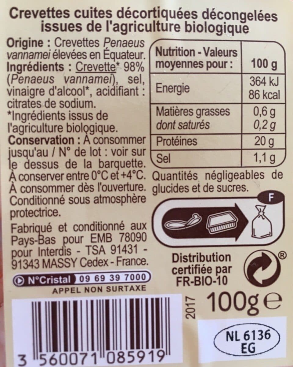 Carrefour BIO Crevettes JUMBO packshot