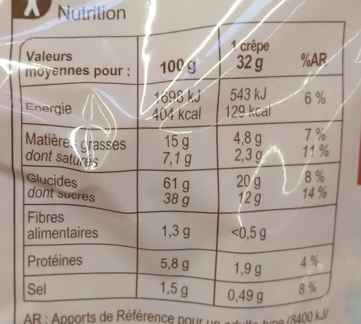 Carrefour Les Crêpes au Caramel au Beurre Salé packshot