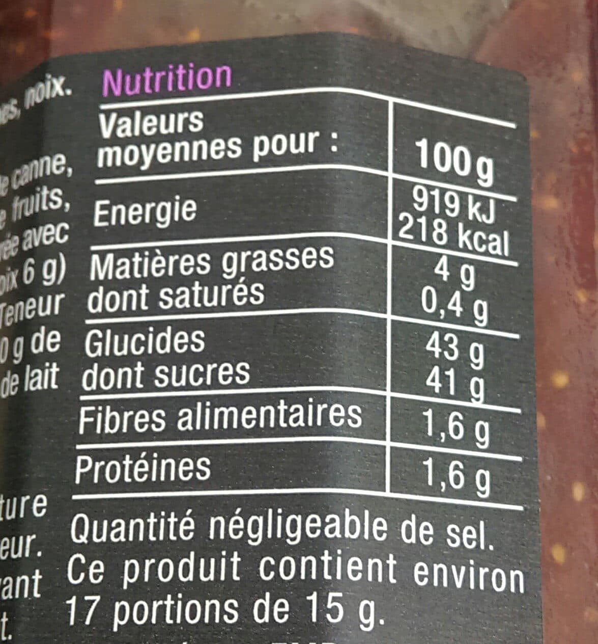Carrefour Sélection Pour Confiture figues et noix packshot