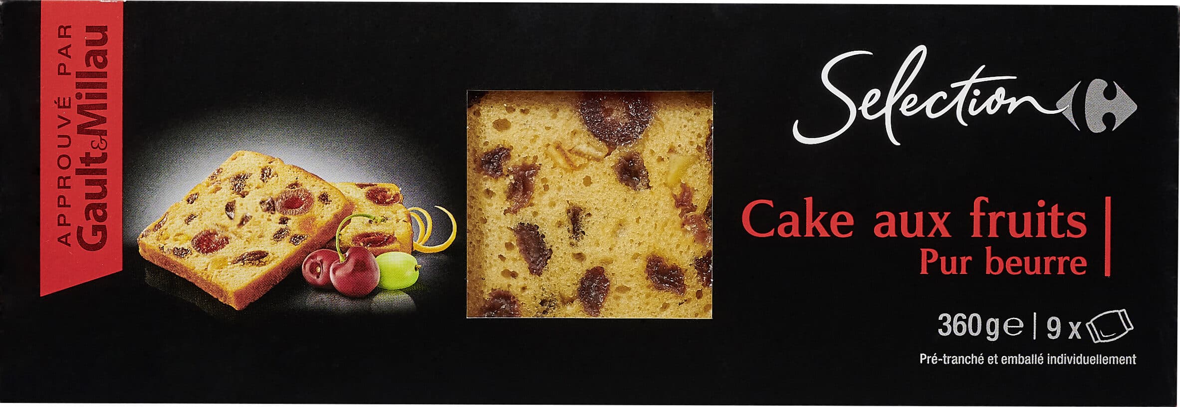 Carrefour Cake aux fruits pur beurre packshot