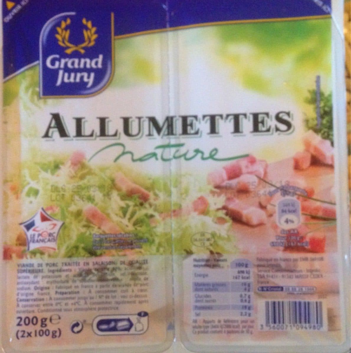 Grand Jury Allumettes nature packshot
