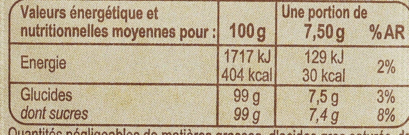 Carrefour Sucre vanillé packshot