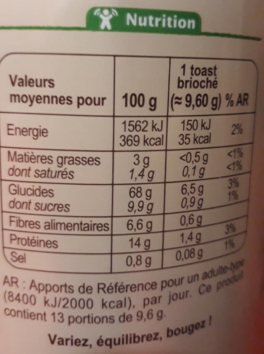 Carrefour BIO toasts briochés packshot