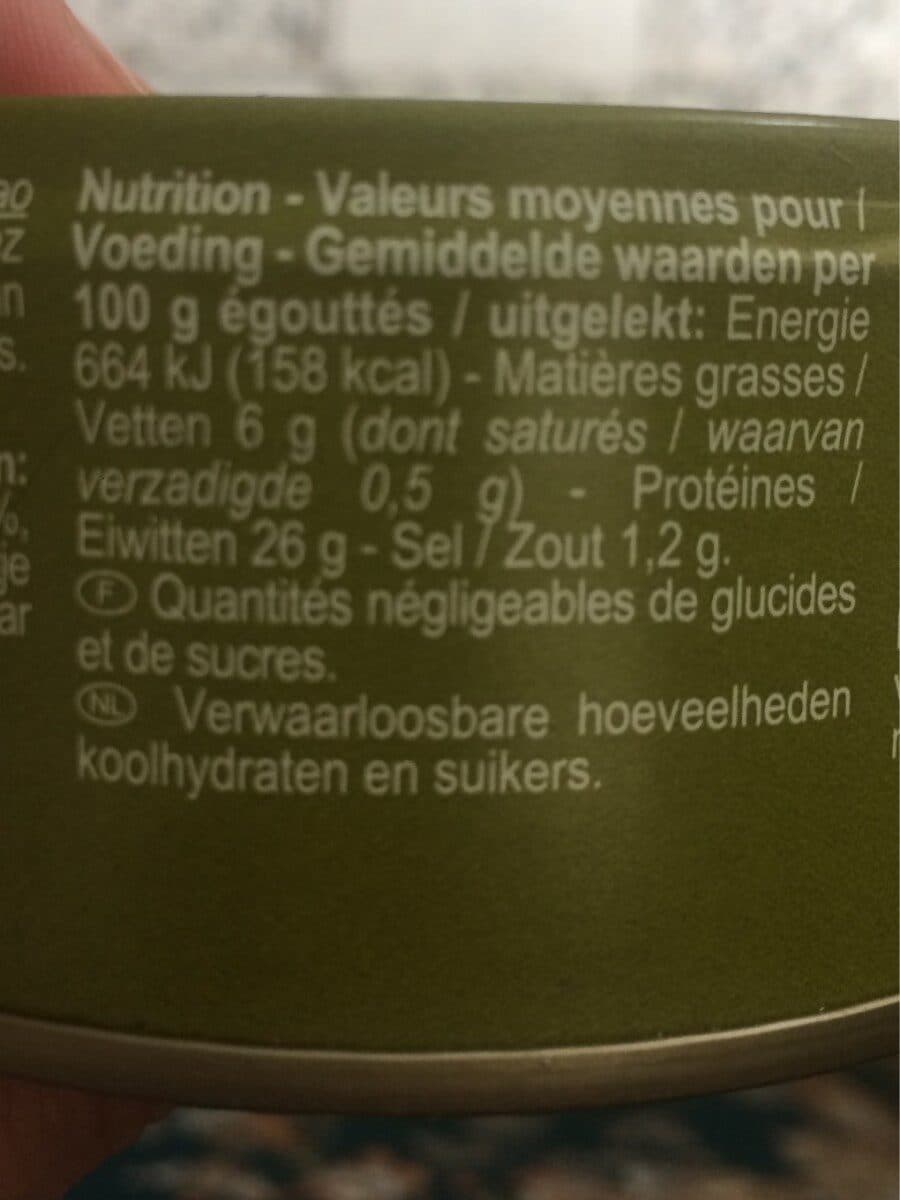 Carrefour Thon entier à l'huile d'olive vierge extra packshot