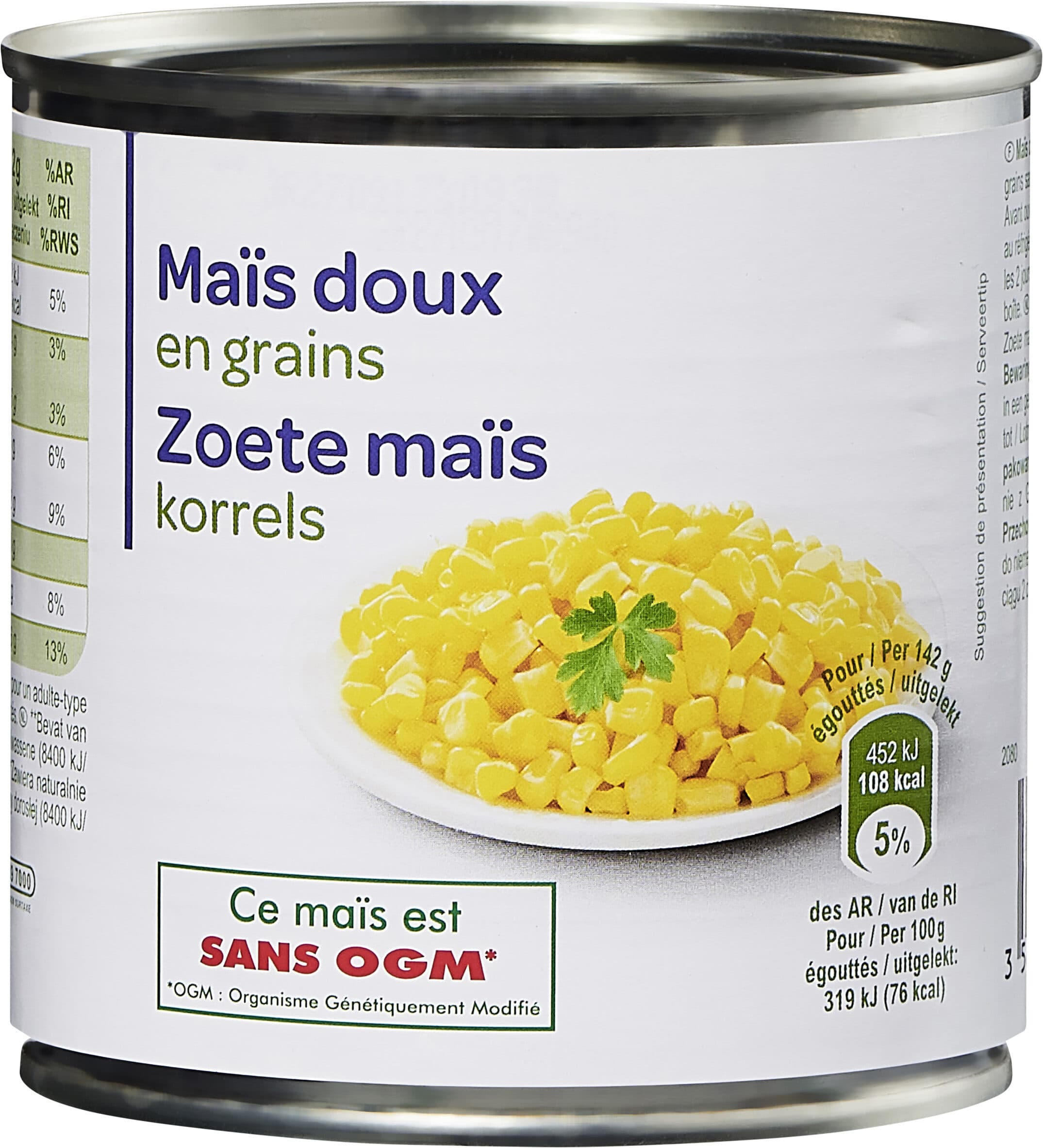 Carrefour Maïs doux packshot