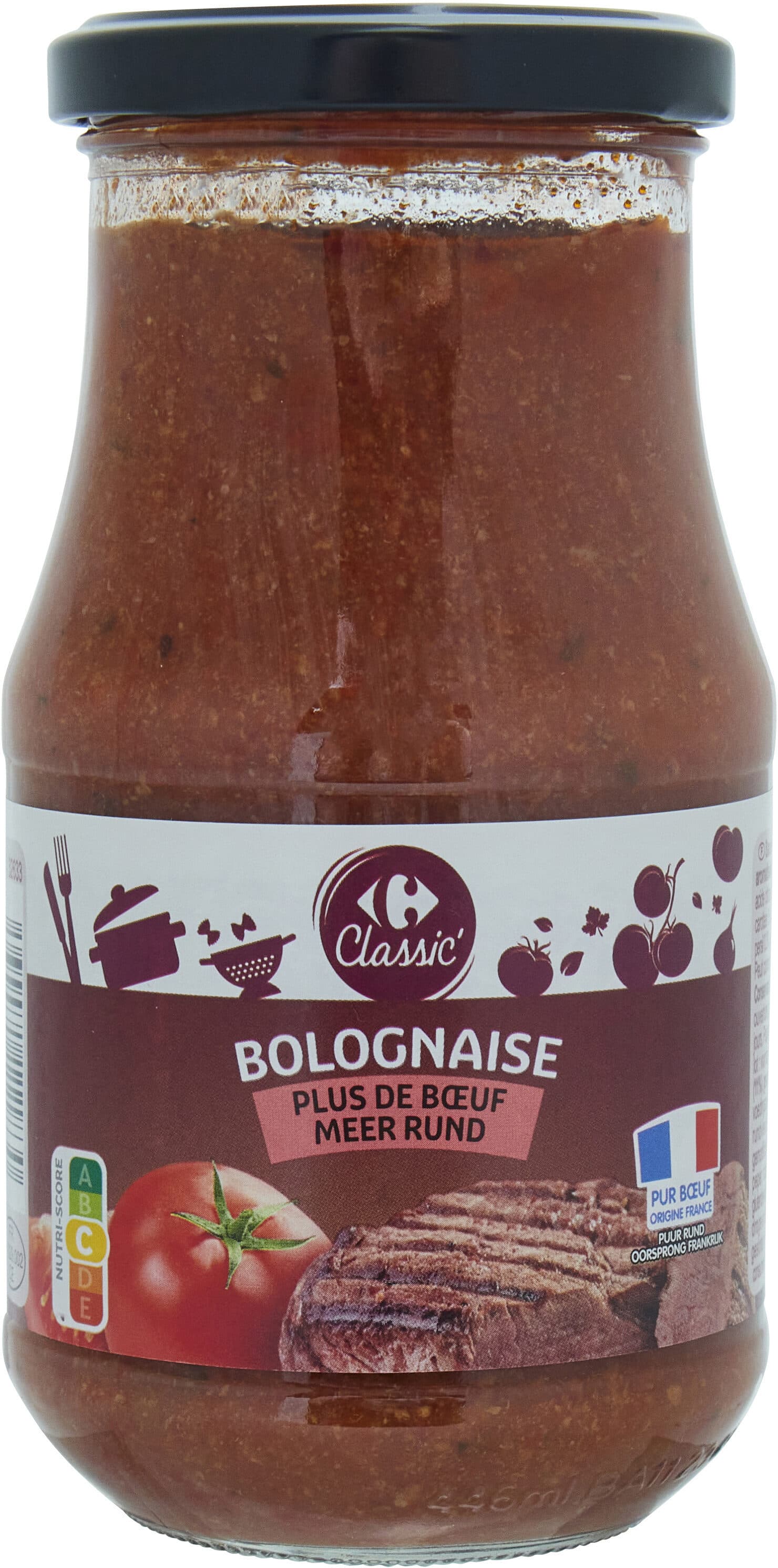 Carrefour Bolognaise Plus de bœuf packshot