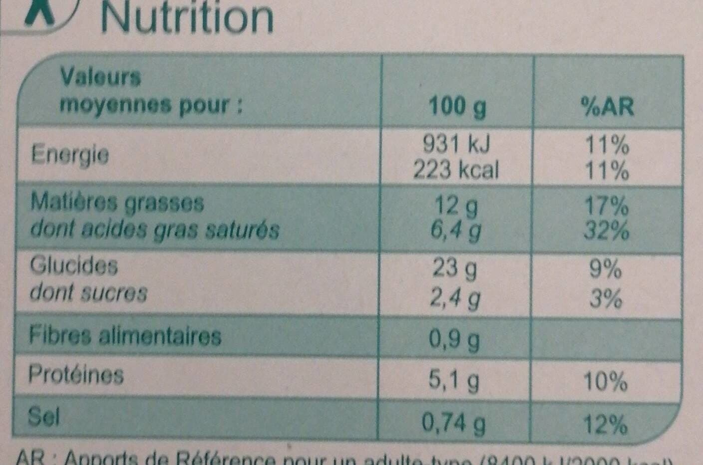 Carrefour Quiche lorraine packshot