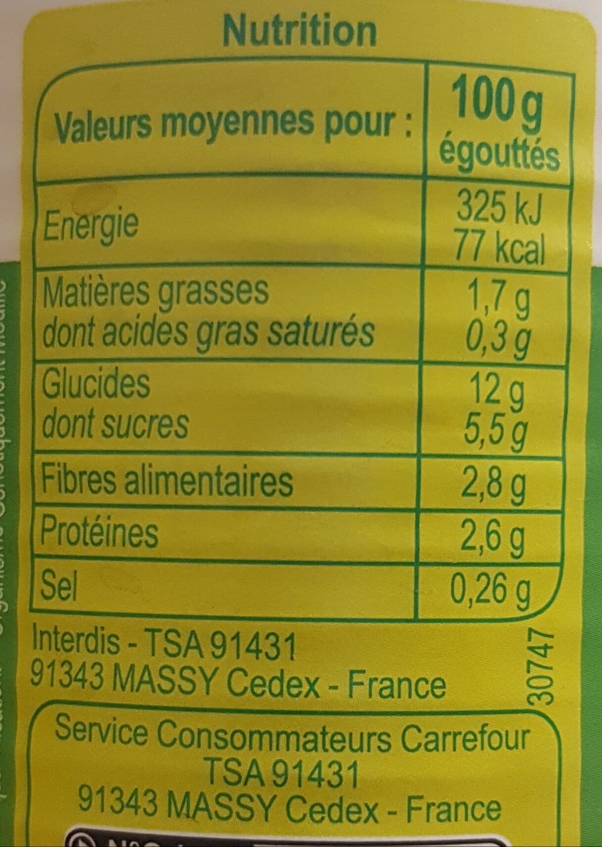 Carrefour Mais 3x140gr Sans sucres ajoutés packshot